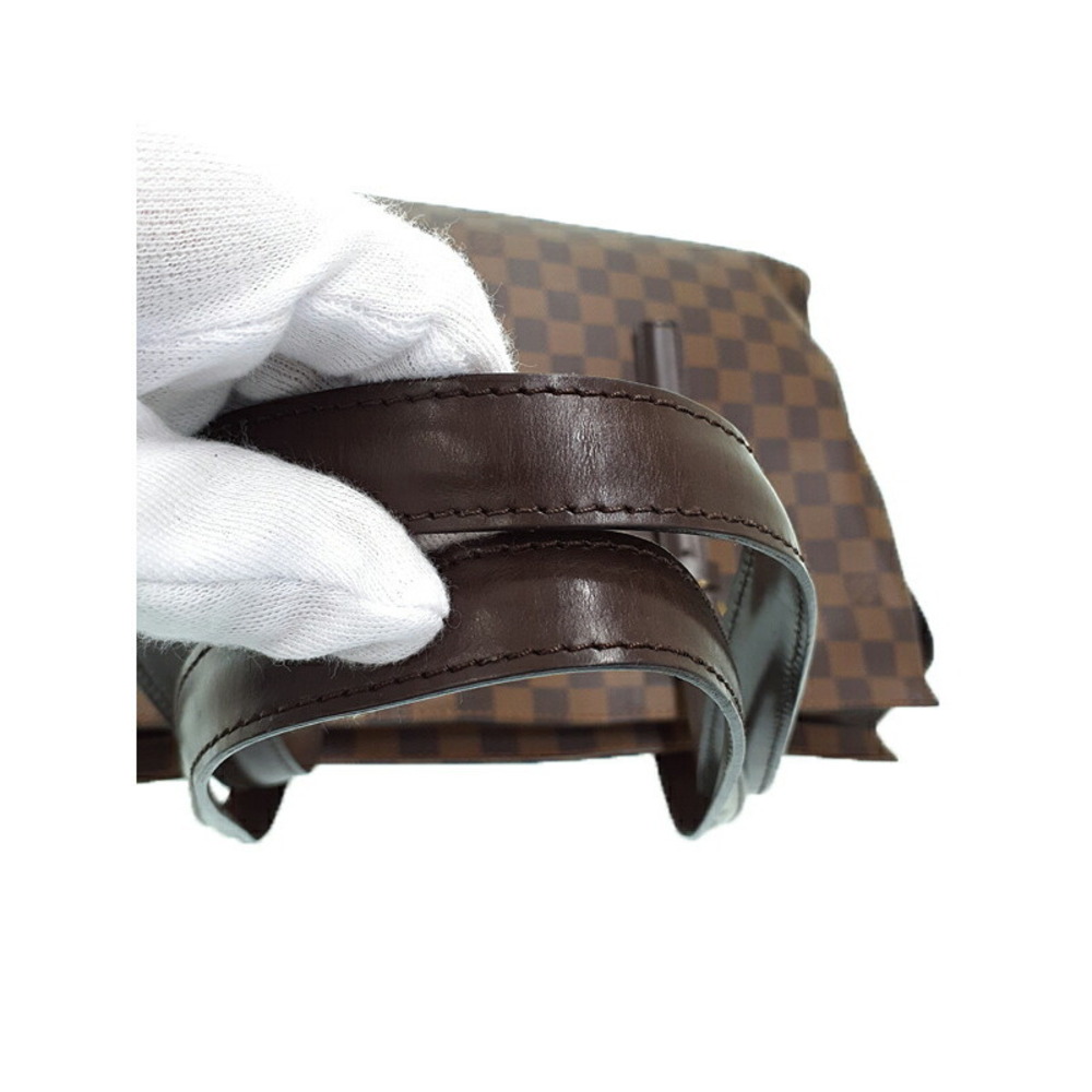 Louis Vuitton Shoulder Ebene Chelsea Damier Canvas Leather Brown Bag - Picture 8 of 8